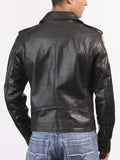 Biker Jacket - Men Real Lambskin Leather Jacket KM033 - Koza Leathers
