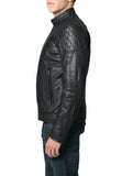 Biker Jacket - Men Real Lambskin Leather Jacket KM098 - Koza Leathers