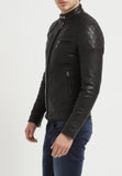 Biker Jacket - Men Real Lambskin Leather Jacket KM105 - Koza Leathers