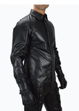 Biker Jacket - Men Real Lambskin Leather Jacket KM107 - Koza Leathers