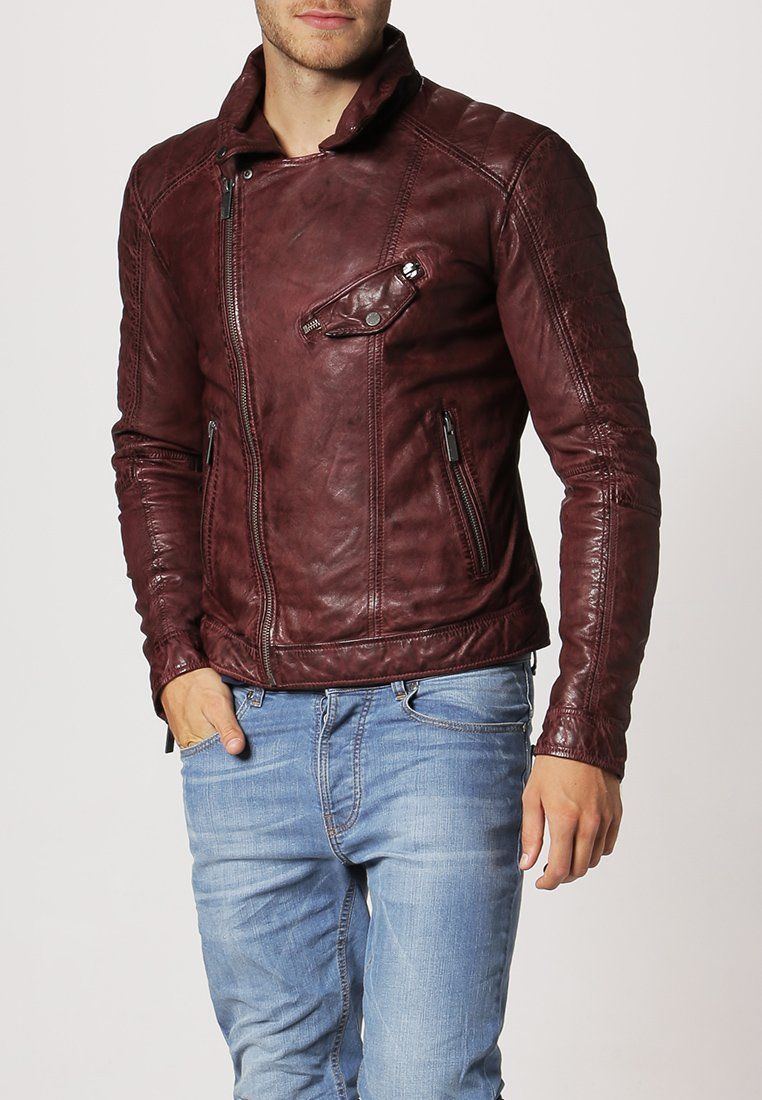 Biker Jacket - Men Real Lambskin Leather Jacket KM108 - Koza Leathers