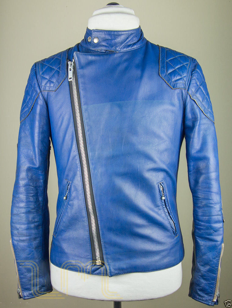 Biker Jacket - Men Real Lambskin Leather Jacket KM109 - Koza Leathers
