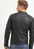 Biker Jacket - Men Real Lambskin Leather Jacket KM112 - Koza Leathers