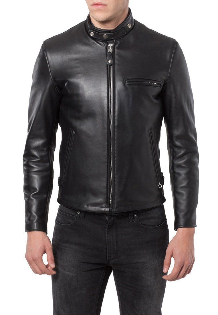 Biker Jacket - Men Real Lambskin Leather Jacket KM113 - Koza Leathers