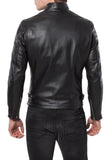 Biker Jacket - Men Real Lambskin Leather Jacket KM113 - Koza Leathers