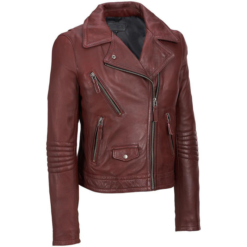 Biker Jacket - Men Real Lambskin Leather Jacket KM114 - Koza Leathers