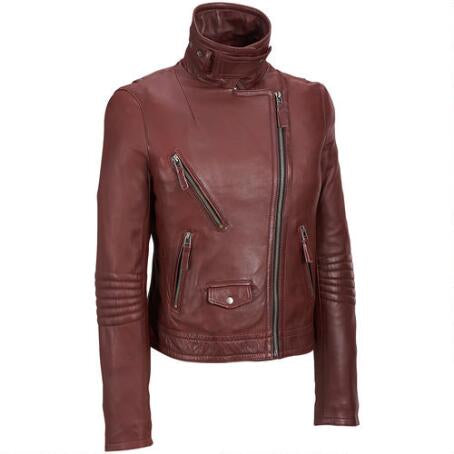 Biker Jacket - Men Real Lambskin Leather Jacket KM114 - Koza Leathers