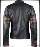 Biker Jacket - Men Real Lambskin Leather Jacket KM115 - Koza Leathers