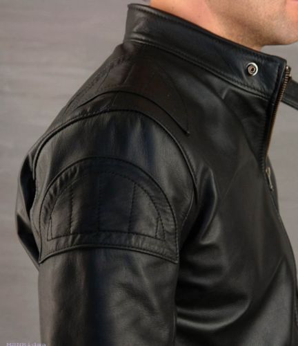 Biker Jacket - Men Real Lambskin Leather Jacket KM117 - Koza Leathers