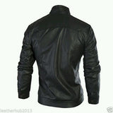 Biker Jacket - Men Real Lambskin Leather Jacket KM120 - Koza Leathers