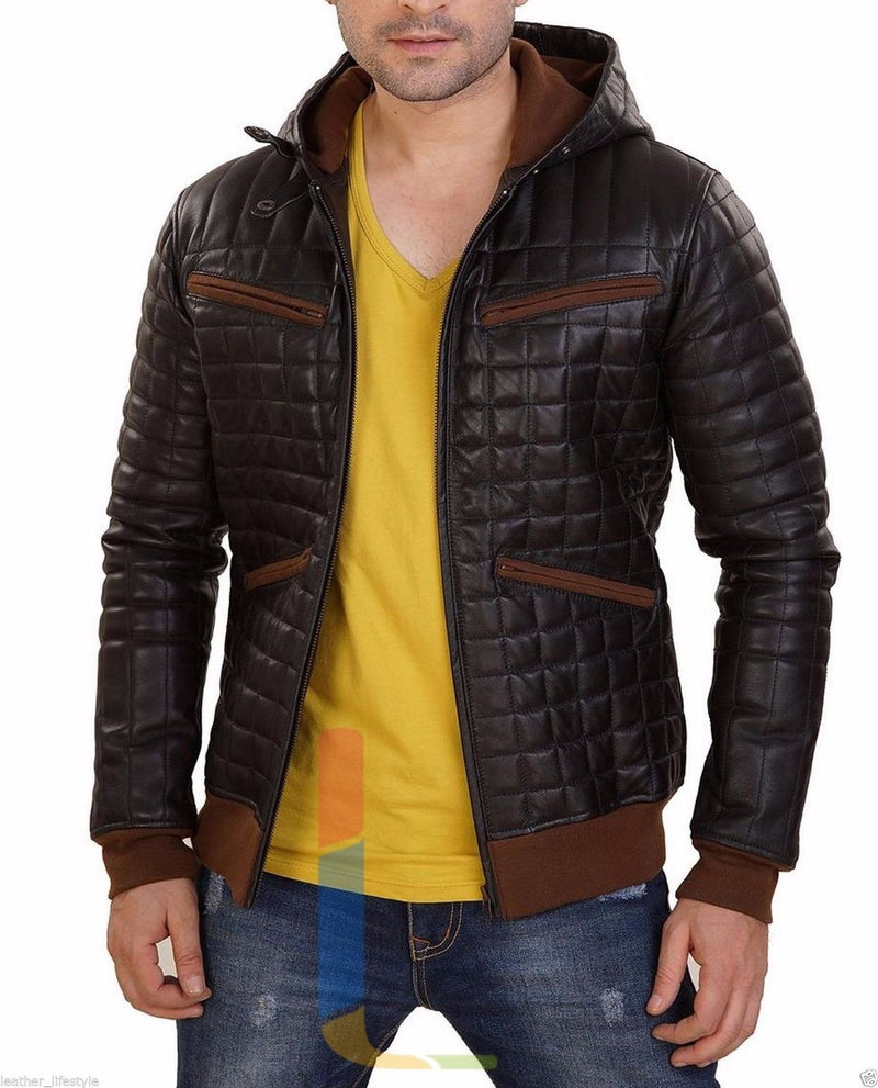 Biker Jacket - Men Real Lambskin Leather Jacket KM128 - Koza Leathers