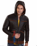 Biker Jacket - Men Real Lambskin Leather Jacket KM128 - Koza Leathers