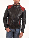 Biker Jacket - Men Real Lambskin Leather Jacket KM130 - Koza Leathers
