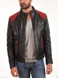 Biker Jacket - Men Real Lambskin Leather Jacket KM130 - Koza Leathers