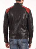 Biker Jacket - Men Real Lambskin Leather Jacket KM130 - Koza Leathers