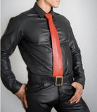 Men's Genuine Lambskin Leather Shirt Jacket MSH007
