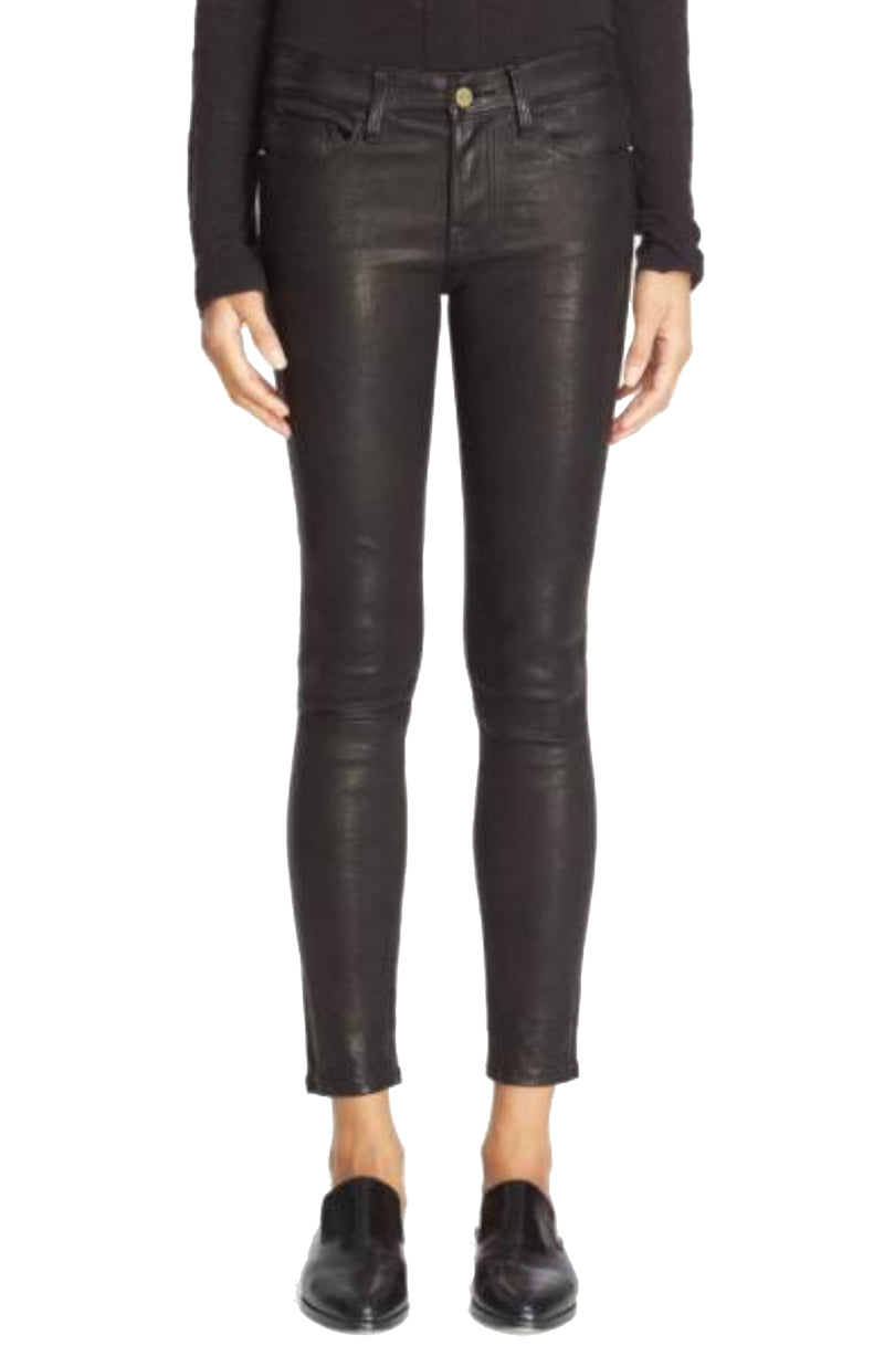 Koza Leathers Women's Real Lambskin Leather Capri Pant WP001