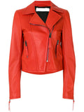 Biker / Motorcycle Jacket - Women Real Lambskin Leather Biker Jacket KW539 - Koza Leathers