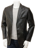 Koza Leathers Men's Real Lambskin Leather Blazer KB094