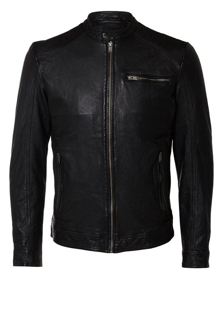 Biker Jacket - Men Real Lambskin Motorcycle Leather Biker Jacket KM229 - Koza Leathers