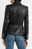 Koza Leathers Women's Real Lambskin Leather Blazer BW065