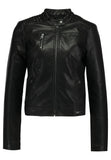 Biker / Motorcycle Jacket - Women Real Lambskin Leather Biker Jacket KW186 - Koza Leathers