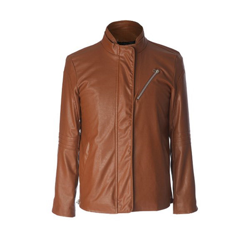 Biker Jacket - Men Real Lambskin Motorcycle Leather Biker Jacket KM573 - Koza Leathers