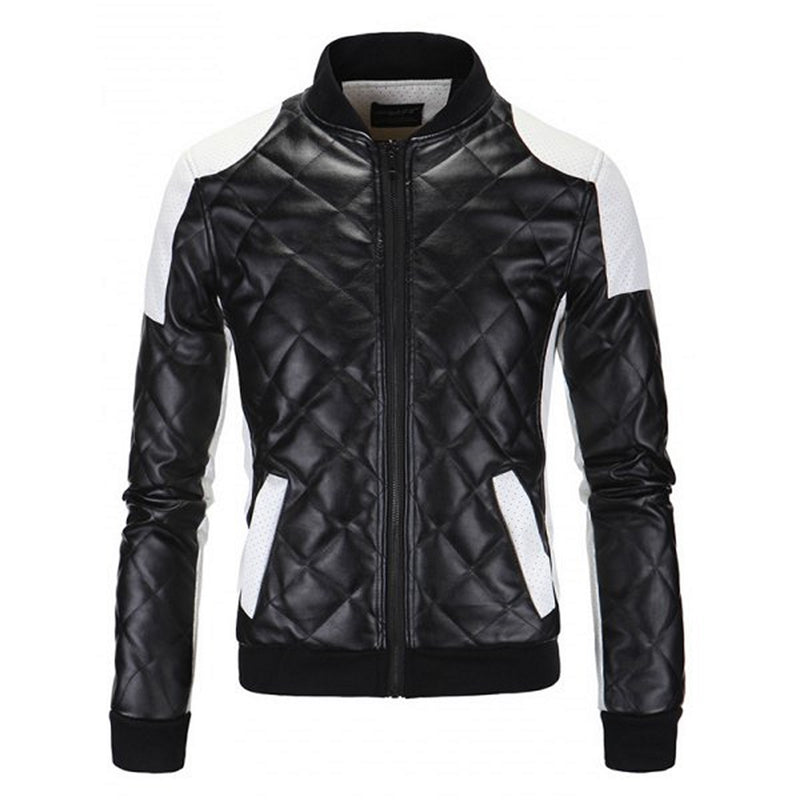 Biker Jacket - Men Real Lambskin Motorcycle Leather Biker Jacket KM574 - Koza Leathers