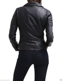 Biker / Motorcycle Jacket - Women Real Lambskin Leather Biker Jacket KW029 - Koza Leathers