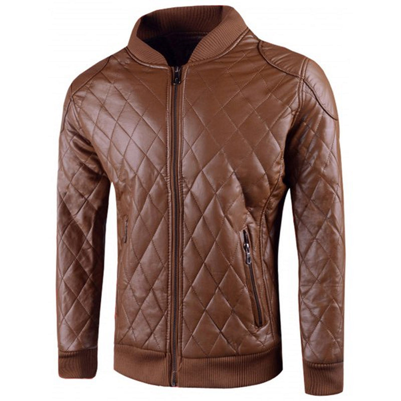 Biker Jacket - Men Real Lambskin Motorcycle Leather Biker Jacket KM580 - Koza Leathers