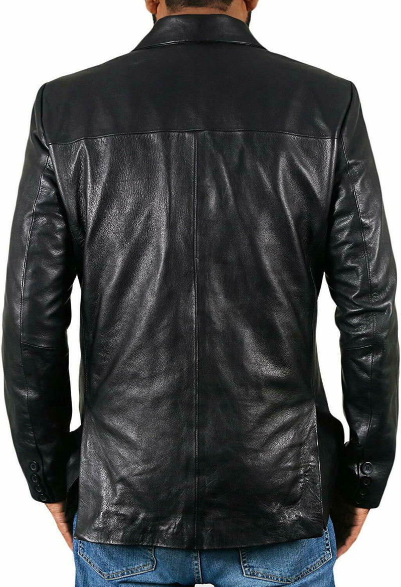 Koza Leathers Men's Real Lambskin Leather Blazer KB046