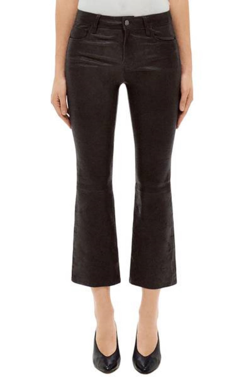 Koza Leathers Women's Real Lambskin Leather Capri Pant WP019