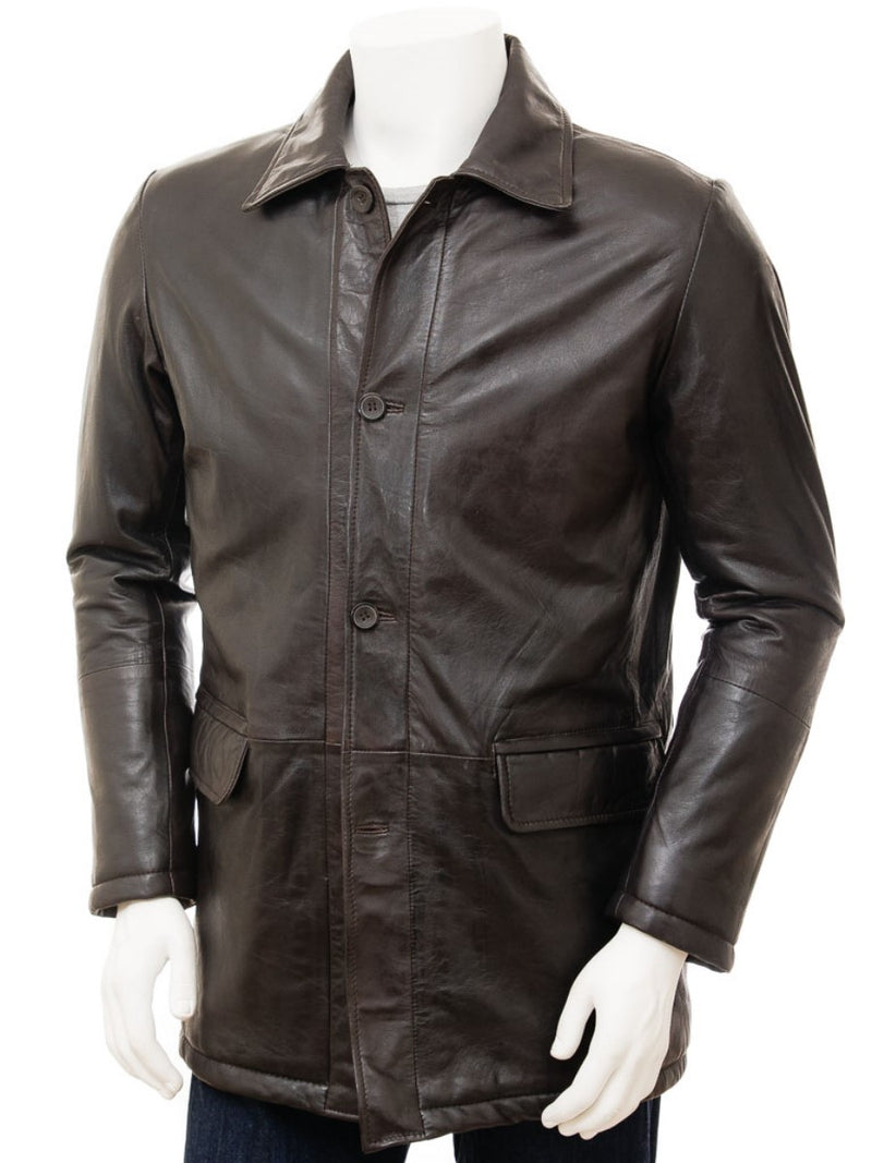 Koza Leathers Men's Real Lambskin Leather Blazer KB110