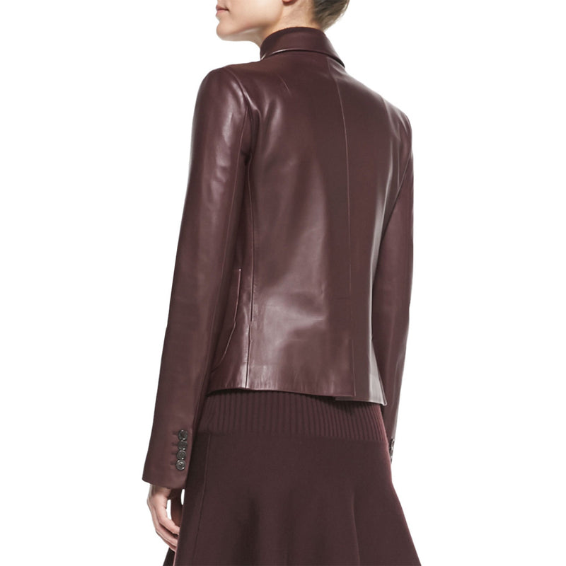 Koza Leathers Women's Real Lambskin Leather Blazer BW078