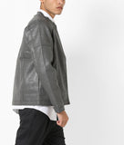 Biker Jacket - Men Real Lambskin Motorcycle Leather Biker Jacket KM617 - Koza Leathers