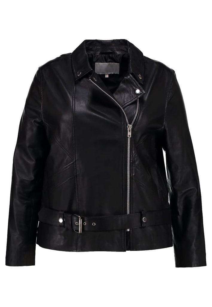 Biker / Motorcycle Jacket - Women Real Lambskin Leather Biker Jacket KW205 - Koza Leathers