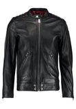 Biker Jacket - Men Real Lambskin Motorcycle Leather Biker Jacket KM248 - Koza Leathers