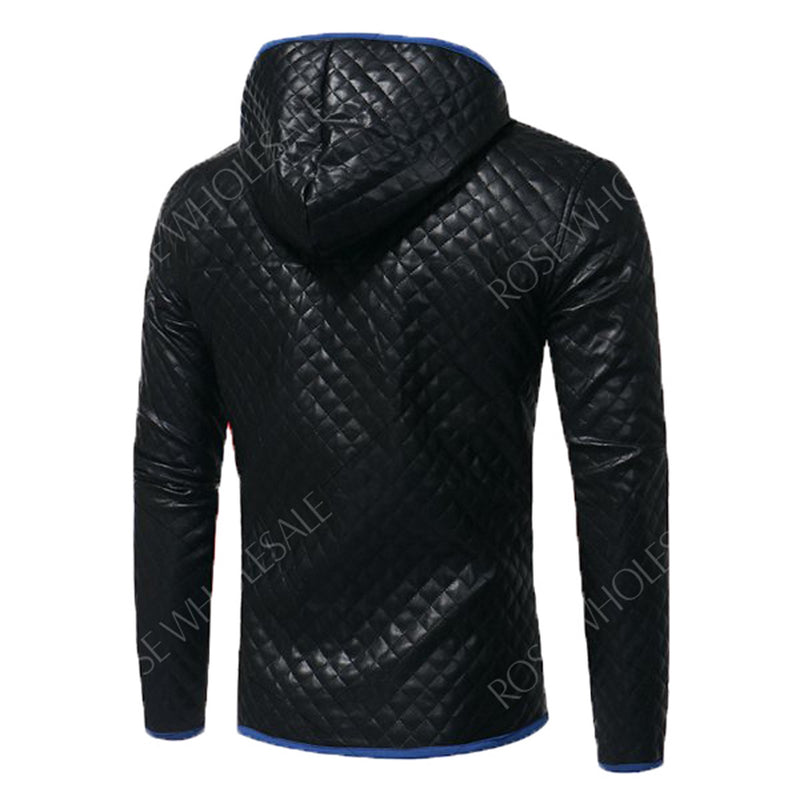 Biker Jacket - Men Real Lambskin Motorcycle Leather Biker Jacket KM586 - Koza Leathers