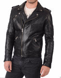 Men Real Lambskin Leather Jacket KM016