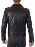 Biker Jacket - Men Real Lambskin Leather Jacket KM016 - Koza Leathers