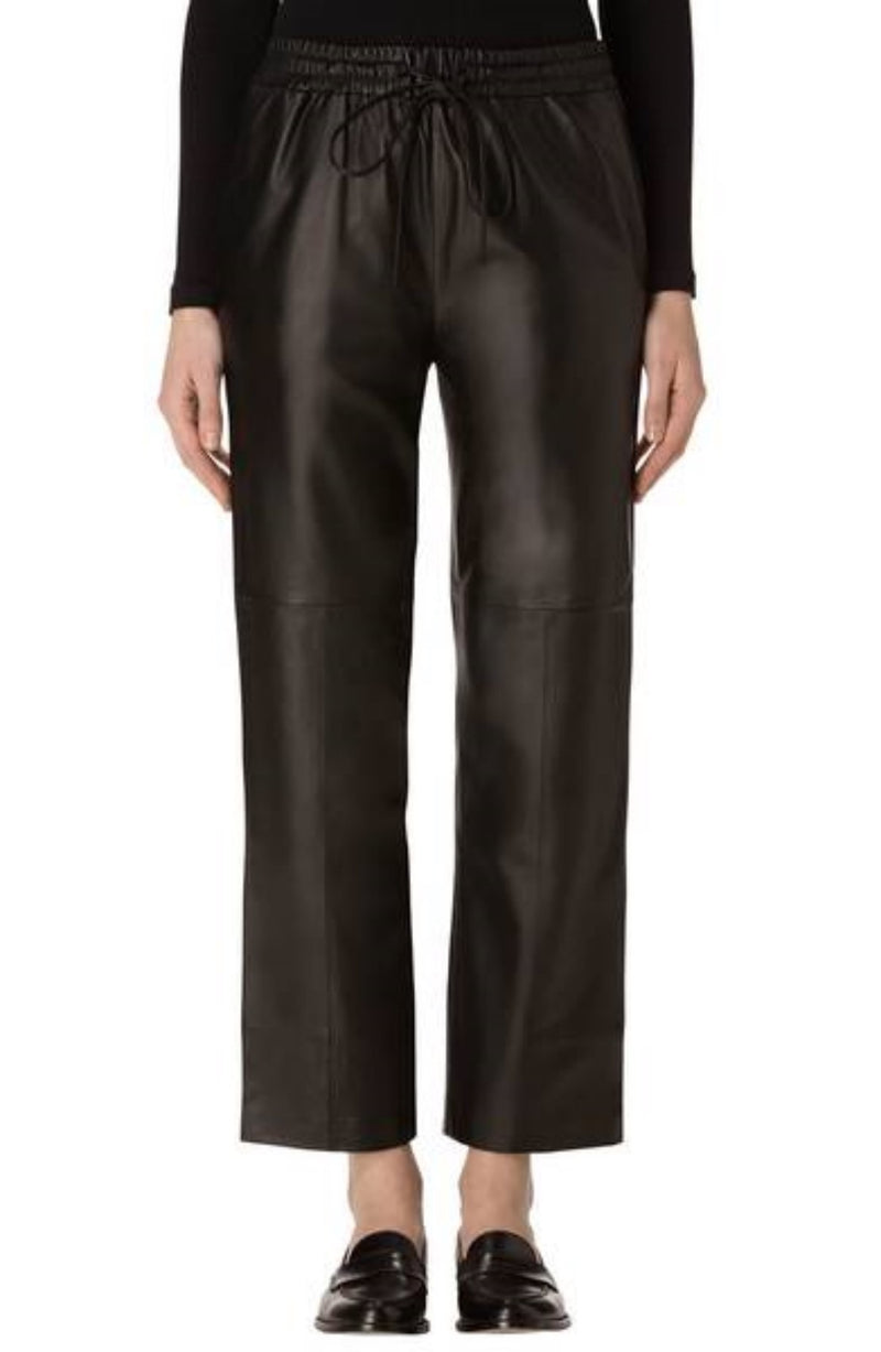 Koza Leathers Women's Real Lambskin Leather Capri Pant WP020