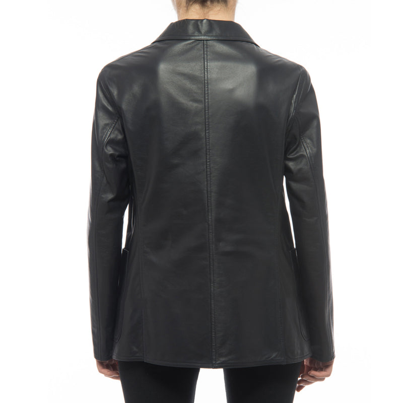 Koza Leathers Women's Real Lambskin Leather Blazer BW079