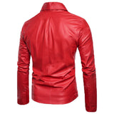 Biker Jacket - Men Real Lambskin Motorcycle Leather Biker Jacket KM592 - Koza Leathers