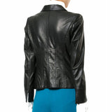 Koza Leathers Women's Real Lambskin Leather Blazer BW095