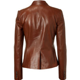 Koza Leathers Women's Real Lambskin Leather Blazer BW080