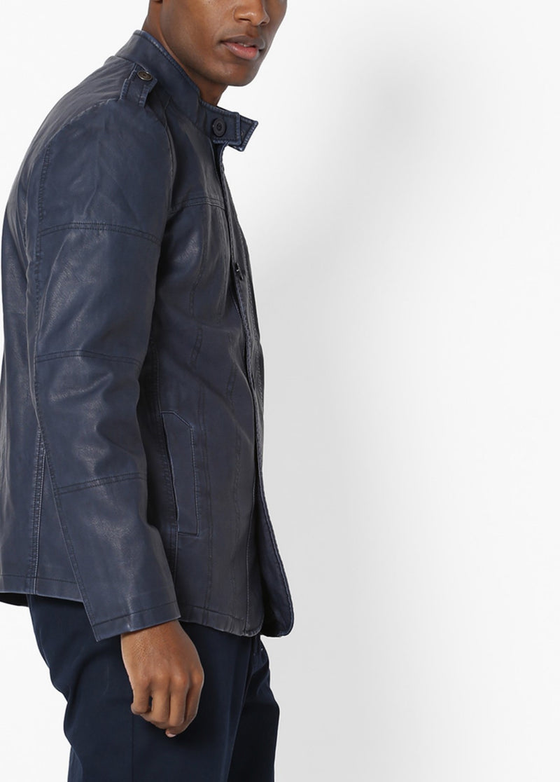 Biker Jacket - Men Real Lambskin Motorcycle Leather Biker Jacket KM619 - Koza Leathers