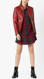 Biker / Motorcycle Jacket - Women Real Lambskin Leather Biker Jacket KW575 - Koza Leathers
