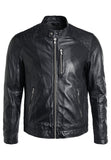 Biker Jacket - Men Real Lambskin Motorcycle Leather Biker Jacket KM250 - Koza Leathers