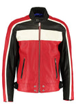 Biker Jacket - Men Real Lambskin Motorcycle Leather Biker Jacket KM251 - Koza Leathers