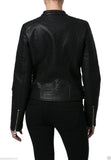 Biker / Motorcycle Jacket - Women Real Lambskin Leather Biker Jacket KW036 - Koza Leathers